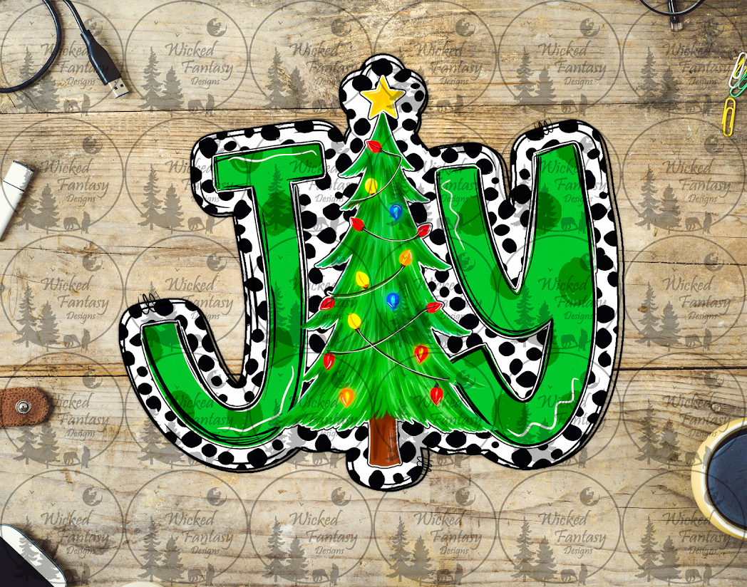 UVDTF Brushstroke Joy with Polka Dots