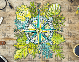 UVDTF Compass and Florals