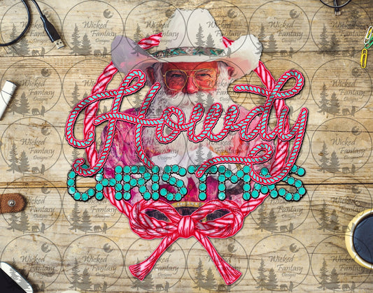 UVDTF Howdy Christmas Pink Rope