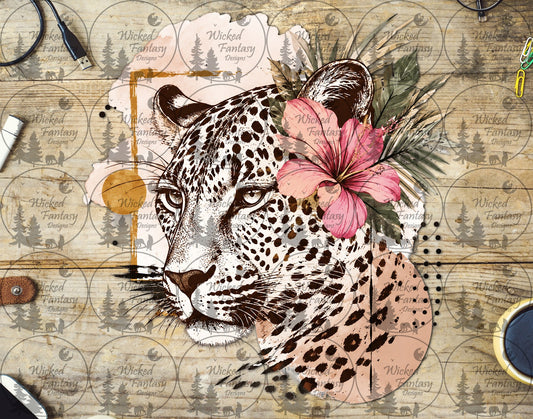 UVDTF Leopard and Hibiscus