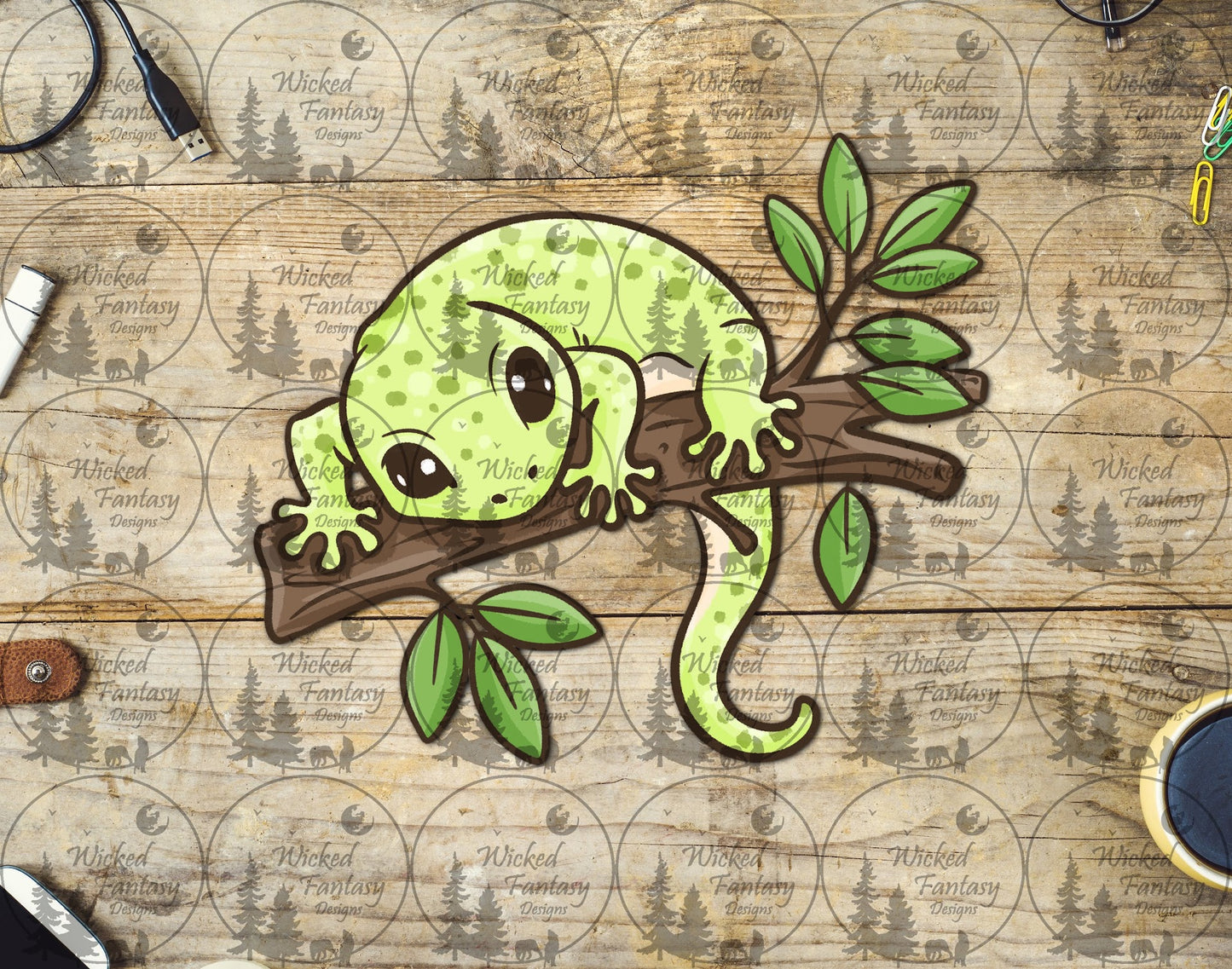 UVDTF Gecko on a Branch
