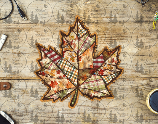 UVDTF Quilted Maple Leaf