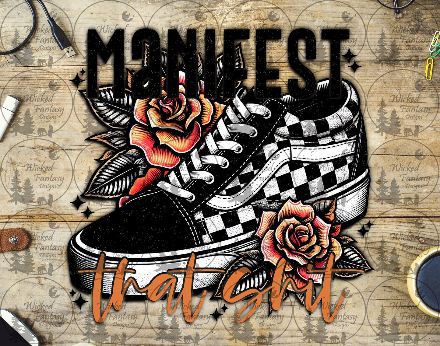 UVDTF Manifest that Sh*t Tattoo Roses