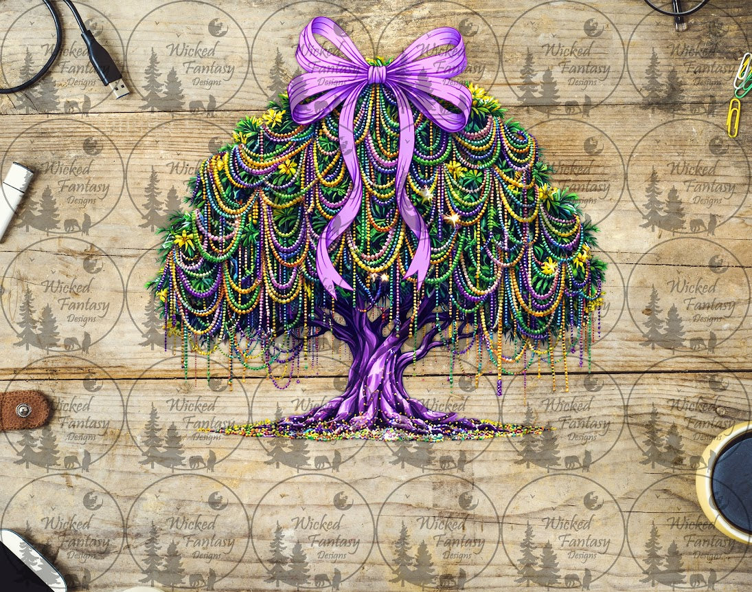 UVDTF Beaded Tree with Bow