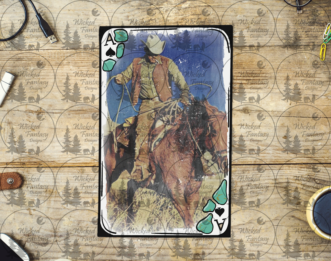 UVDTF Cowboy Ace of Spades