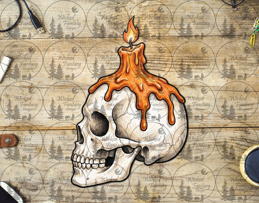 UVDTF Skull with Candle