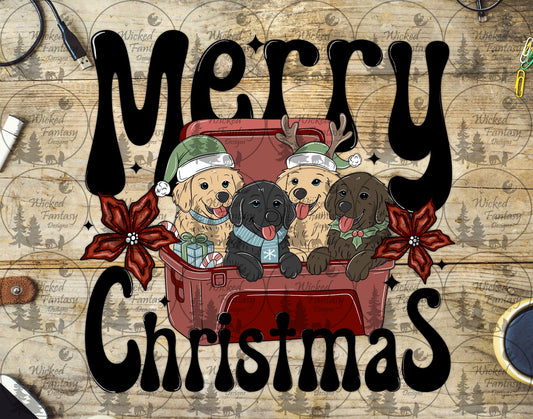 UVDTF Merry Christmas Puppies