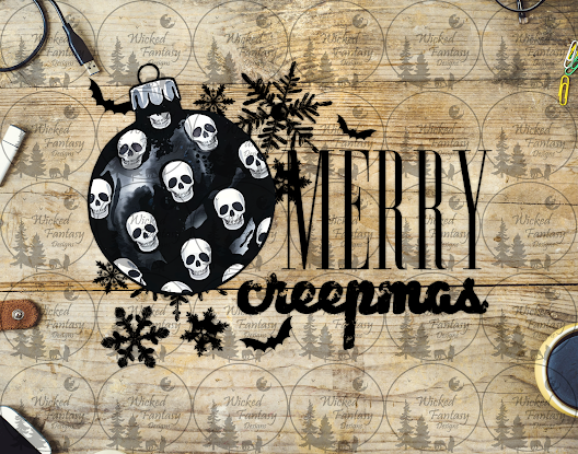 UVDTF Merry Creepmas Ornament