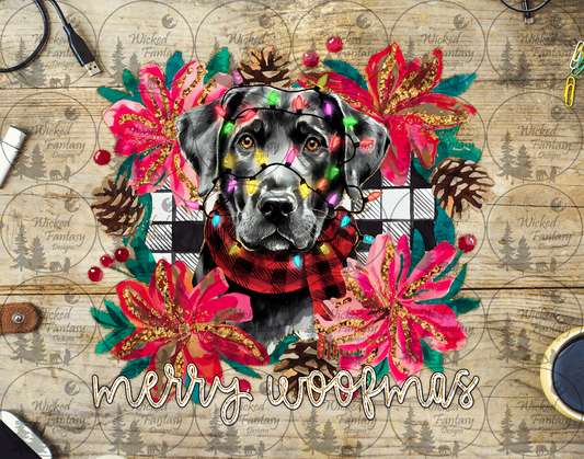 UVDTF Merry Woofmas Lab