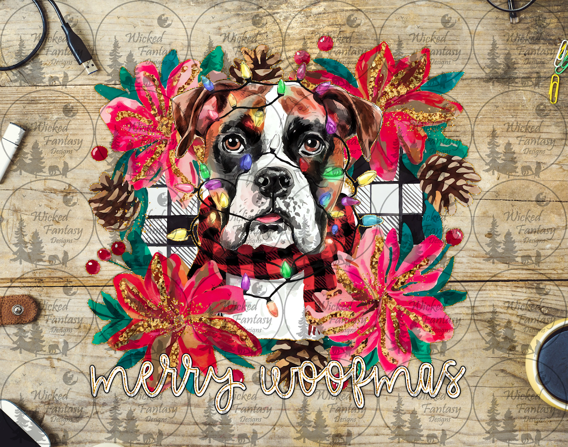 UVDTF Merry Woofmas Boxer