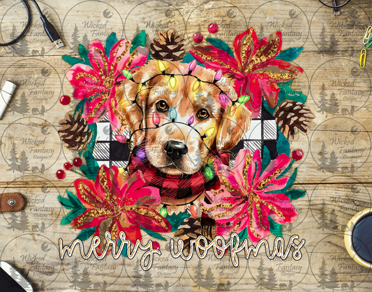 UVDTF Merry Woofmas Retriever