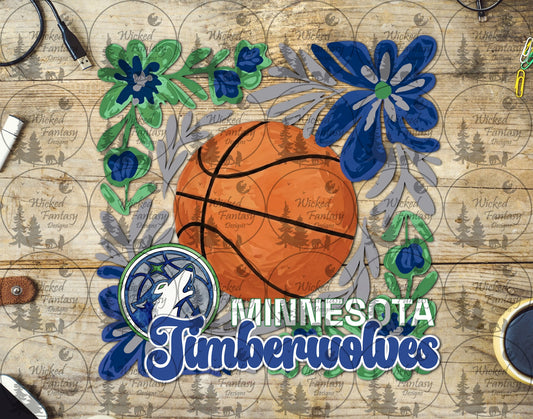 UVDTF Basketball Floral MN