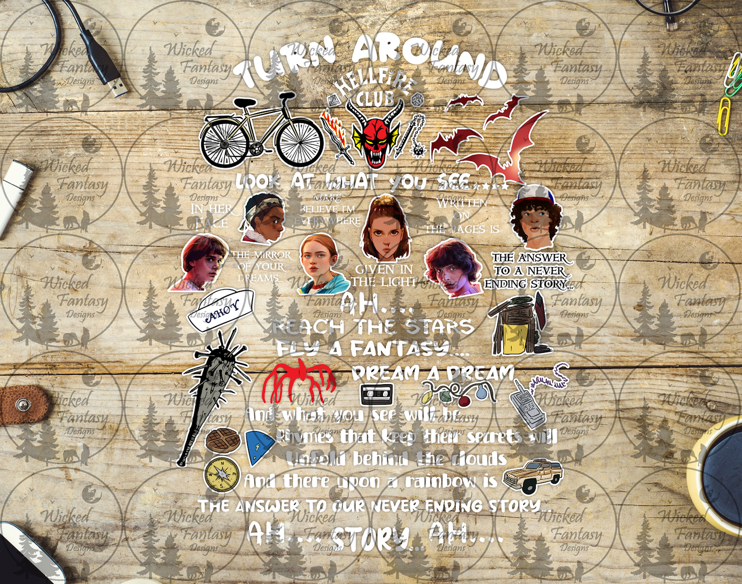UVDTF Turn Around Look at What You See Stranger T