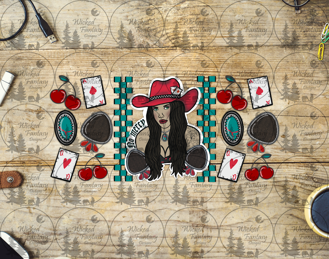 UVDTF No Mercy Cherries and Leopard Conchos 16oz 40oz