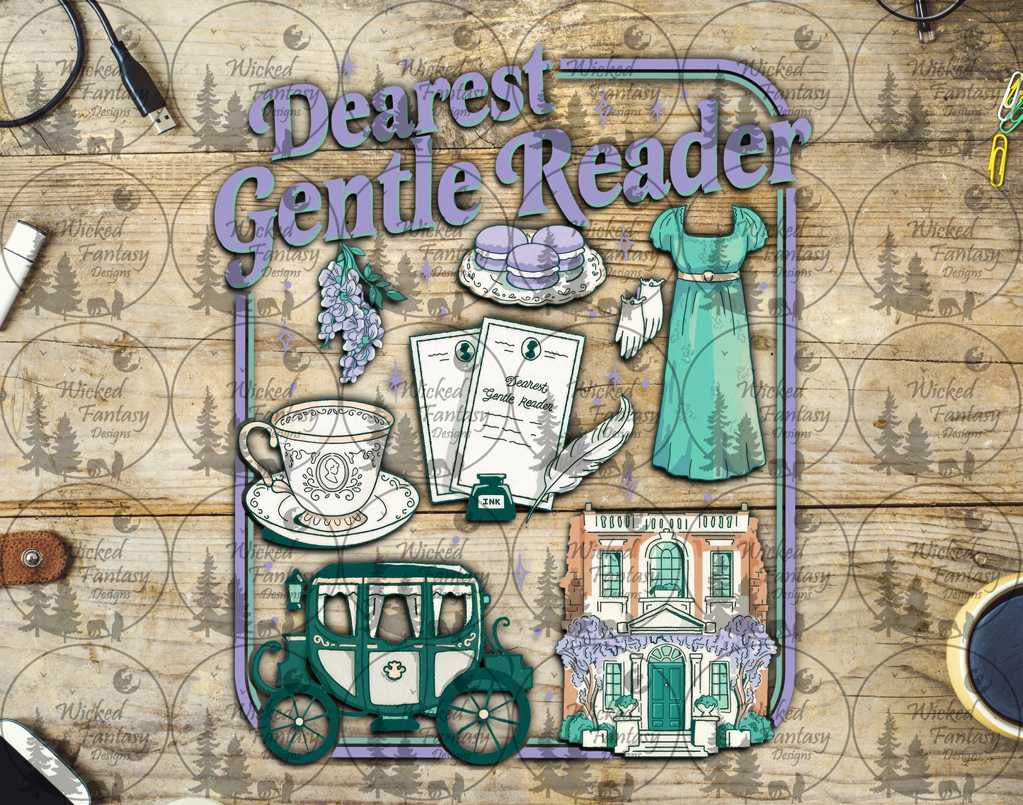 UVDTF Dearest Gentle Reader Collage