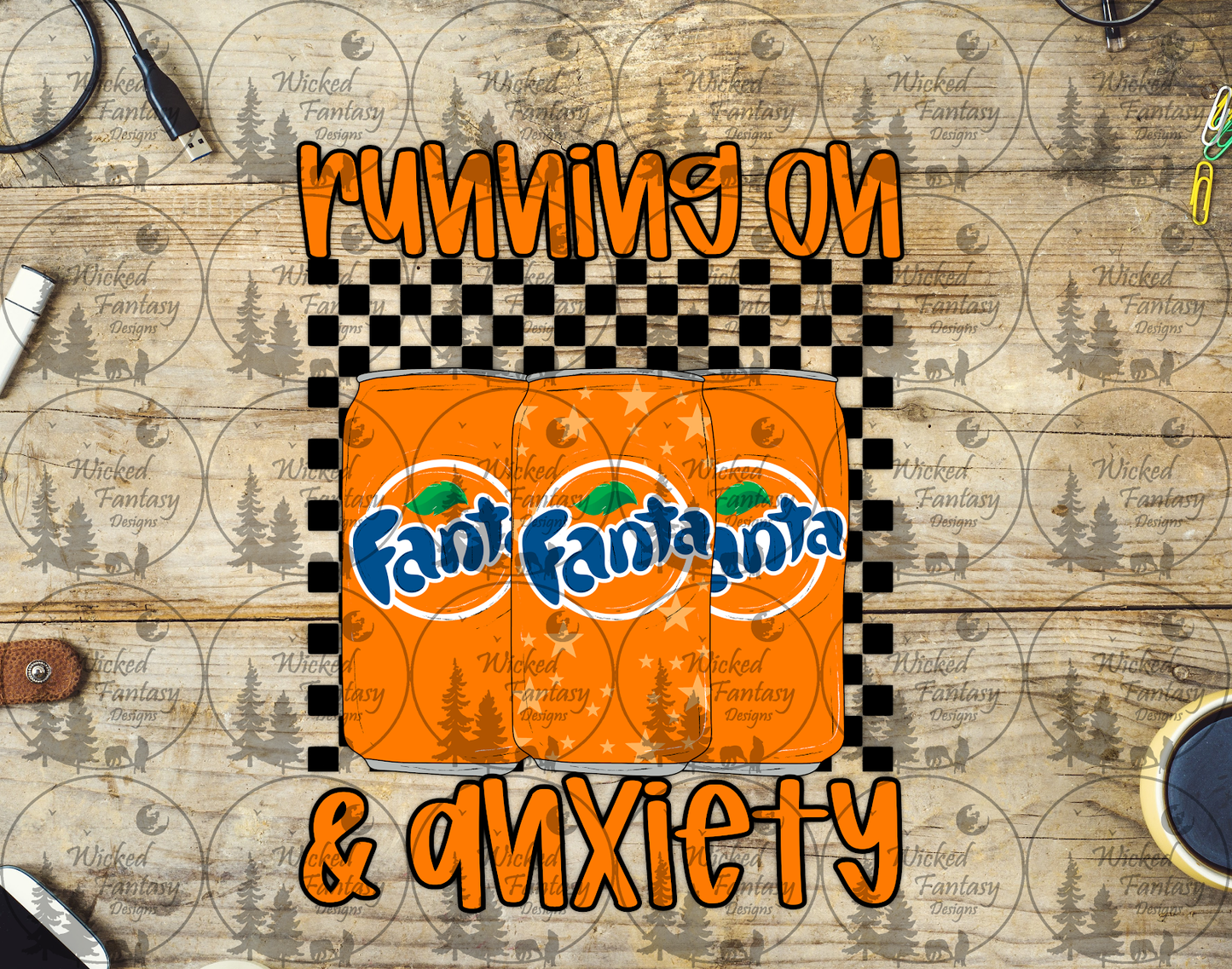 UVDTF Running on Orange F Al and Anxiety