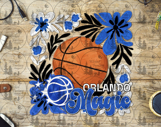 UVDTF Basketball Floral Orlando