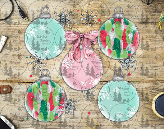 UVDTF Ornaments and Snowflakes