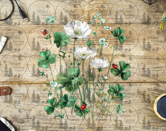 UVDTF Lady Bugs and 4 Leaf Clovers