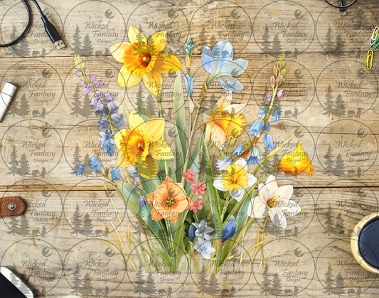 UVDTF Daffodils and Wildflowers