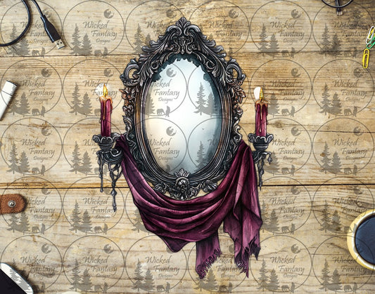 UVDTF Mirror with Draped Scarf
