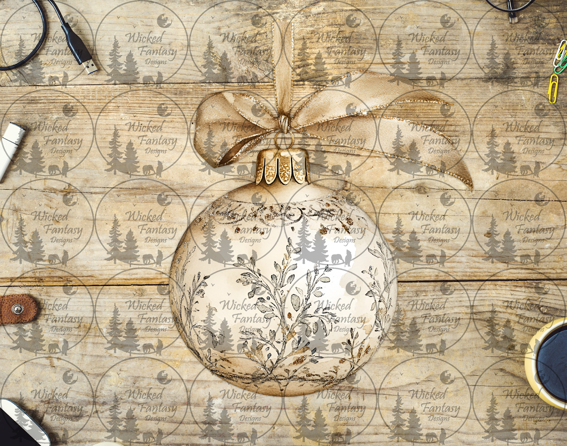 UVDTF Ivory Ornament with Bow