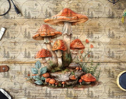 UVDTF Mushroom Circle