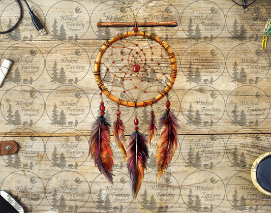UVDTF Red Dreamcatcher