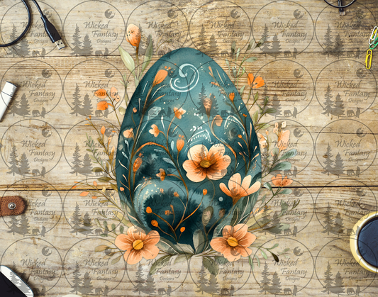 UVDTF Floral Egg