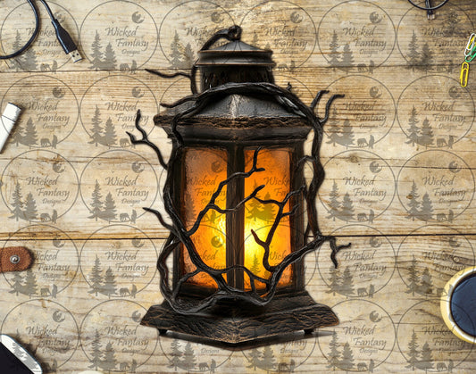 UVDTF Glowing Lantern and Vines