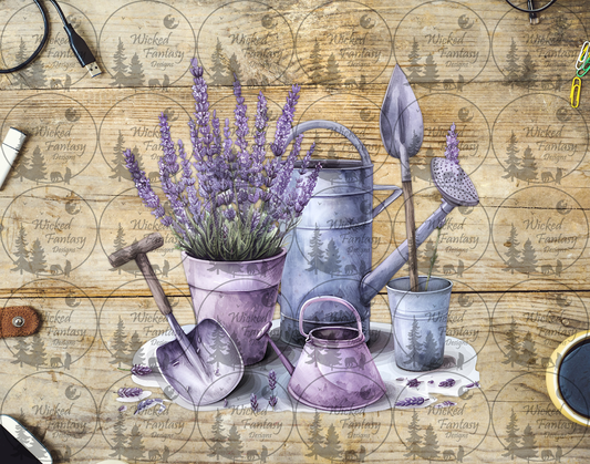 UVDTF Lavender Gardening Tools