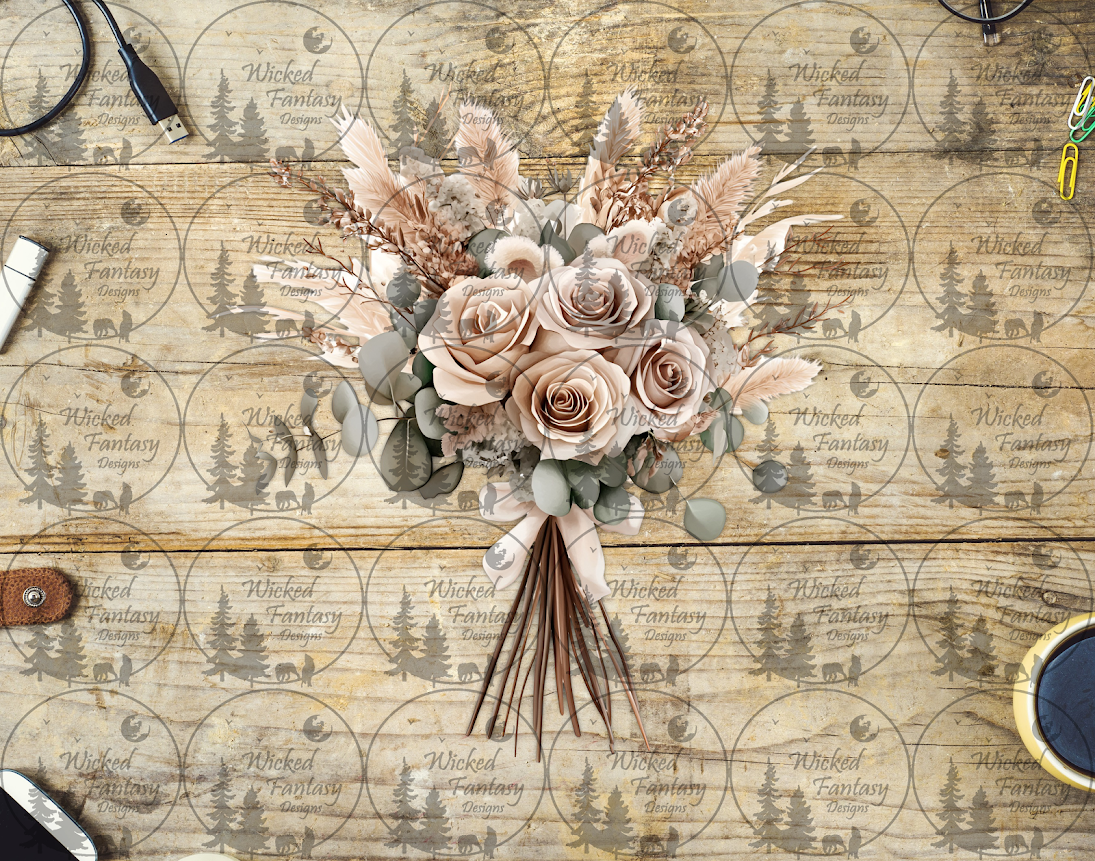 UVDTF Ivory Roses Bouquet
