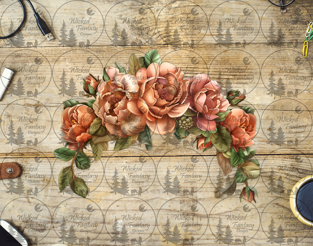 UVDTF Peach Roses