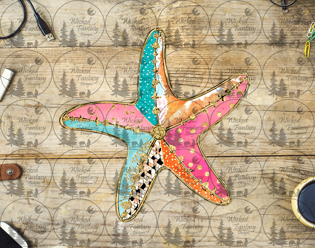 UVDTF Patchwork Sea Star
