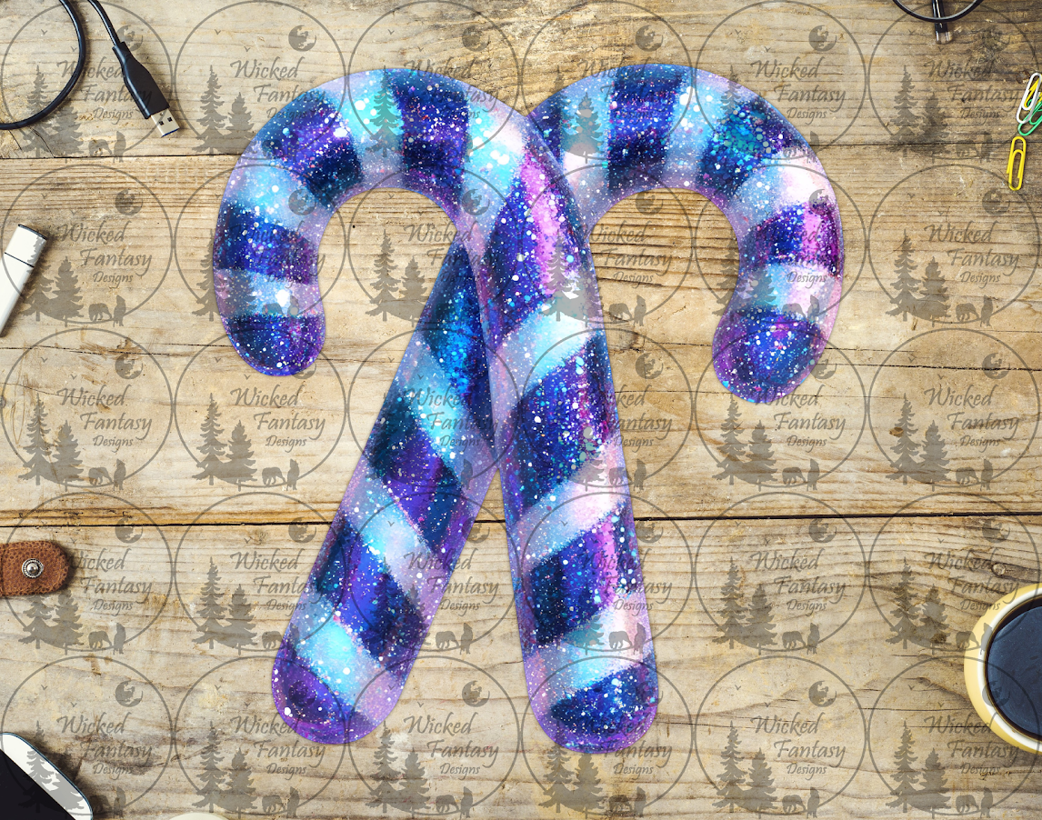 UVDTF Purple Candy Canes