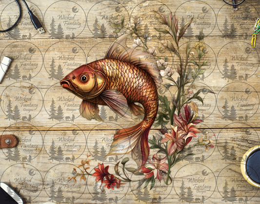 UVDTF Fish in Flowers