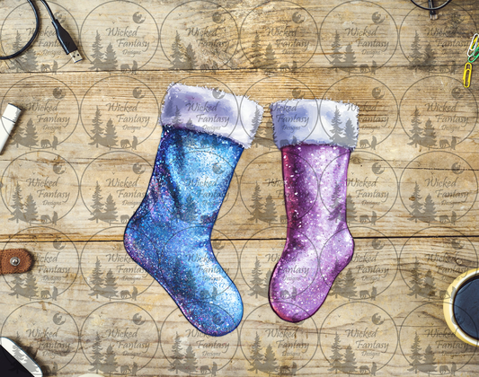 UVDTF Blue and Pink Stockings