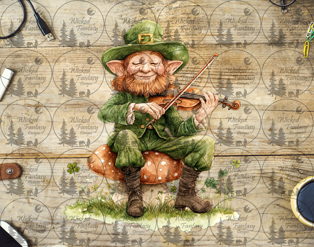 UVDTF Leprechaun on Mushroom