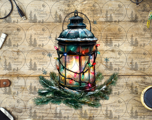 UVDTF Lantern and Christmas Lights