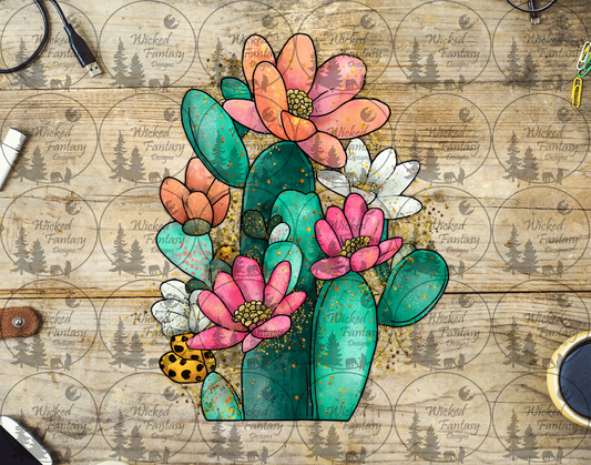 UVDTF Bright Blooming Cactus