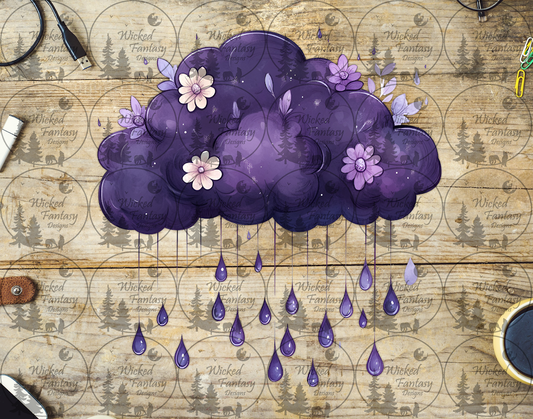 UVDTF Purple Raindrops