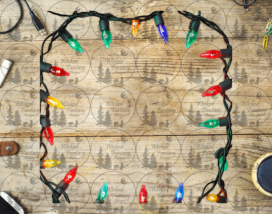 UVDTF Realistic Christmas Lights 20oz 30oz 10"x10"