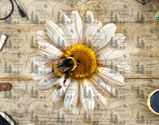 UVDTF Bee on a Daisy