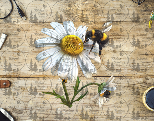 UVDTF Bees and Daisies