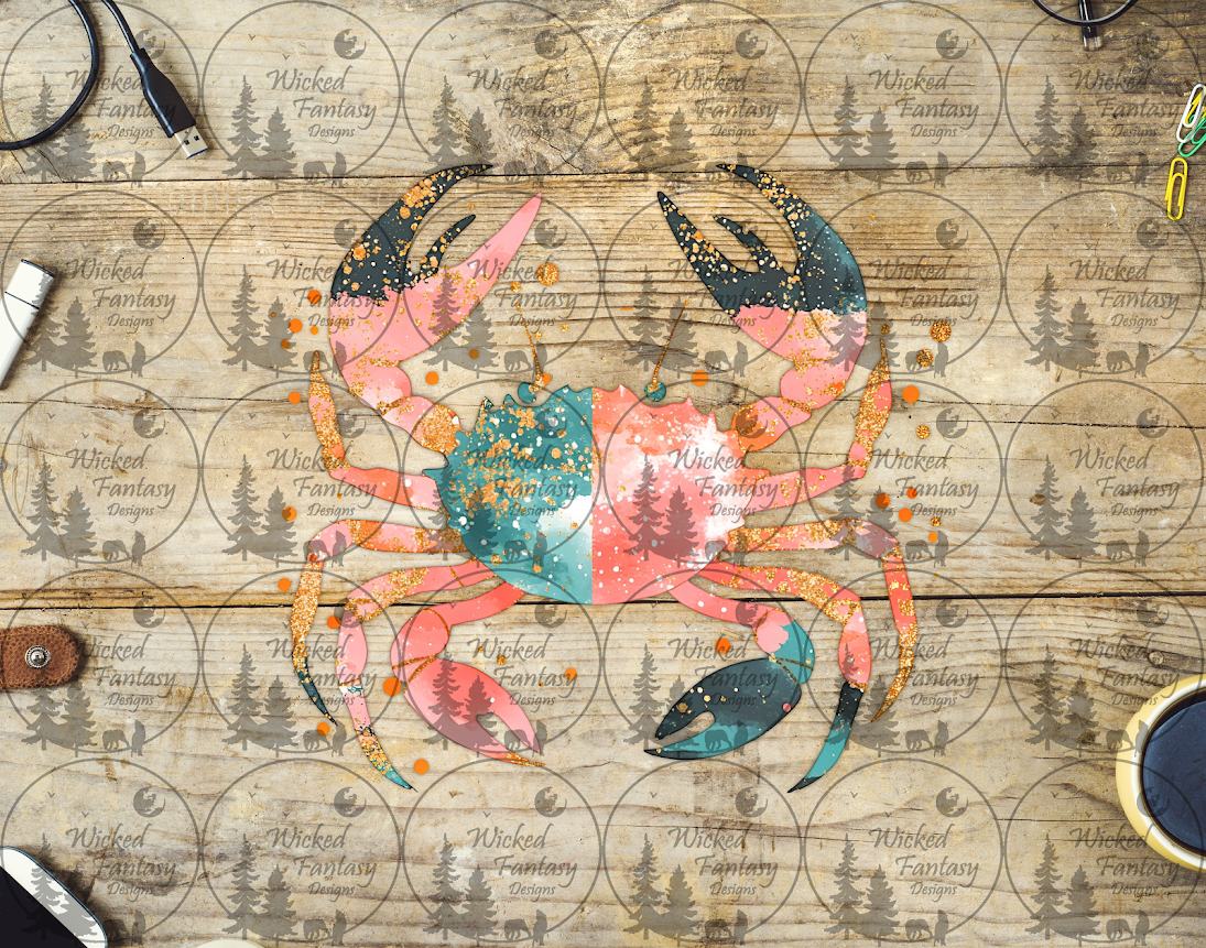 UVDTF Patchwork Crab