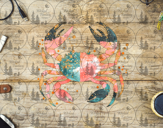 UVDTF Patchwork Crab