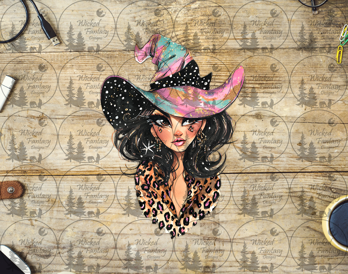 UVDTF Bougie Witch with Pastel Hat