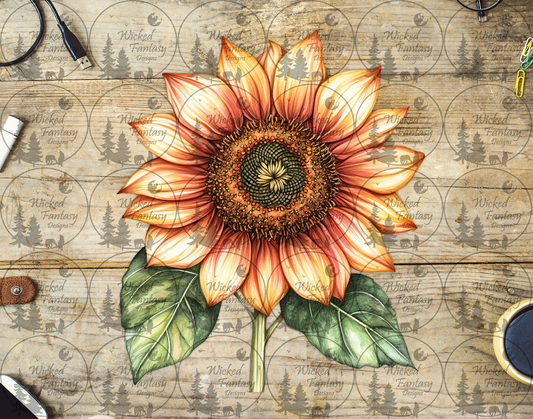 UVDTF Copper Glow Sunflower