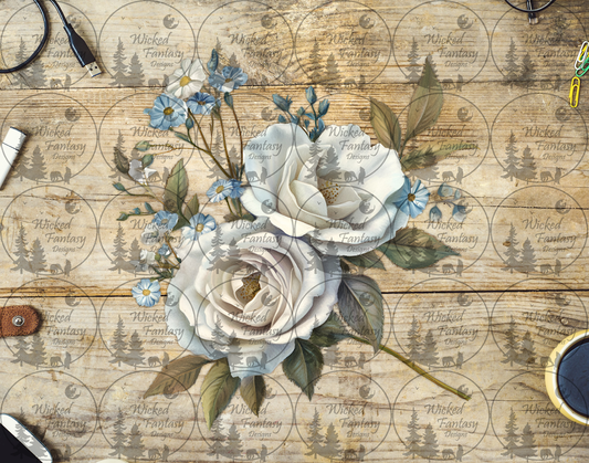 UVDTF Soft White Roses