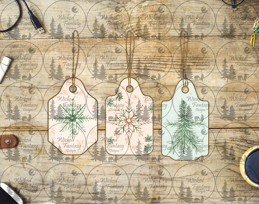 UVDTF Package Labels with Faux String